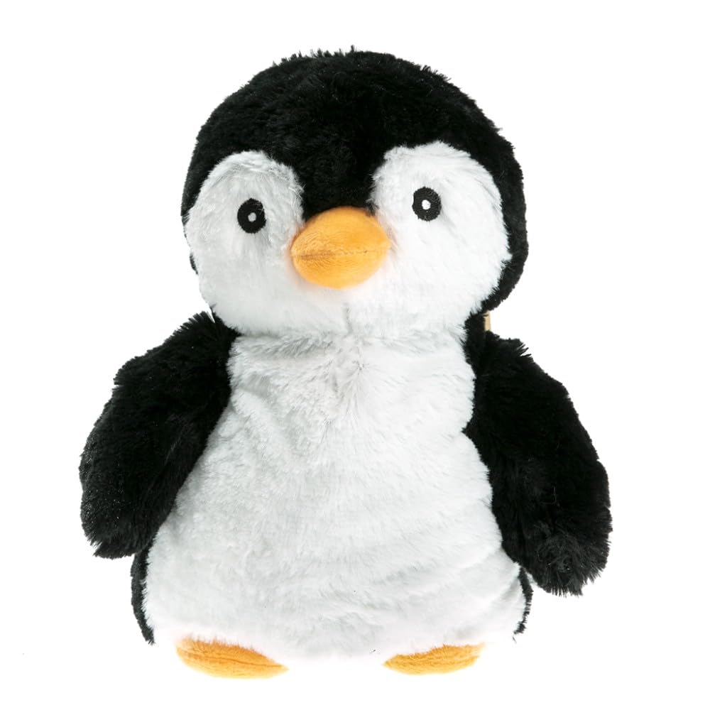 PELUCHO - Peluche Borsa dell'Acqua Calda Pinguino - Made in France - Lavanda e Grano - Calore - Benessere - Morbidezza - Borsa dell'Acqua Calda secca - Borsa dell'Acqua Calda per Bambini - Borsa
