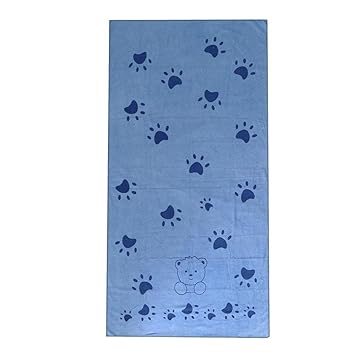 Meri Shop Pet Dog & Cat Blanket, Fleece Fabric Soft and Cute Towel 2 Colors 55x28 inch Blue