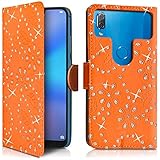  KARYLAX Étui Portefeuille Diamant Orange (Ref.8-C) pour Smartphone Echo Horizon M