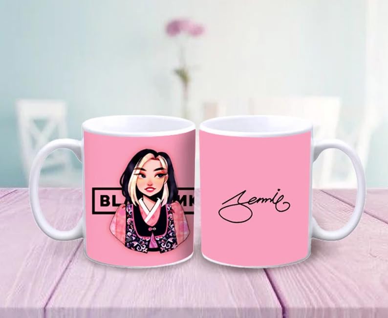 Black Pink - Jennie, Rose, Lisa, Jisoo - Kpop Coffee Mug - Best K-Pop Merchandise For Girls, Boys & Stans - Coffee Mugs For Korean Kpop Lovers - 11Oz Mug (Jennie)