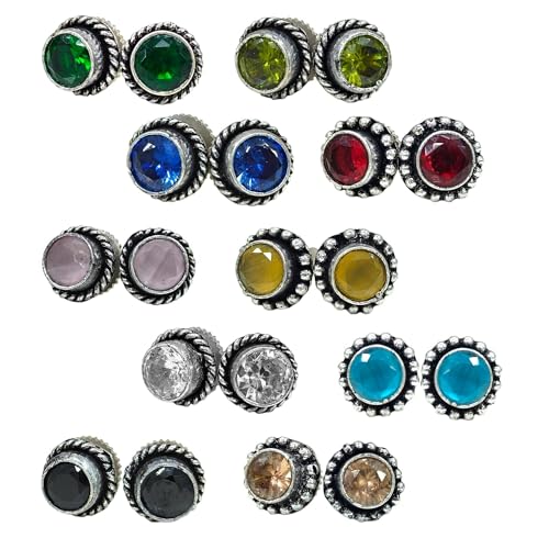 See full amazon price history chart for VAMA FASHIONS Trendy Oxidised Silver Round Monalisa Stone Stud Earring Western Piercing Ear Bali Studs For Women & Girls (Multicolor Ear Studs Combo) VAMA FASHIONS Trendy Oxidised Silver Round Monalisa Stone Stud Earring Western Piercing Ear Bali Studs For Women & Girls (Multicolor Ear Studs Combo) (B0D44RCQLP) Amazon Price History, Amazon Price Tracker