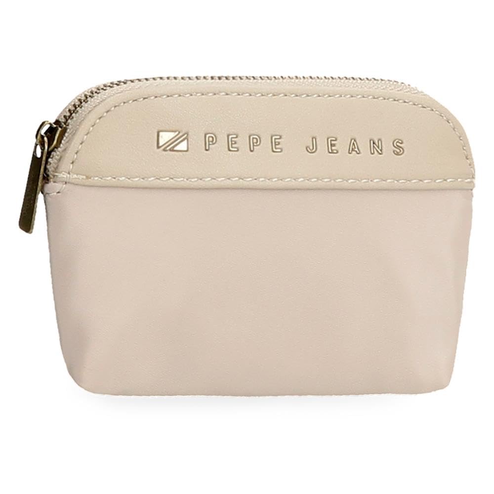 Pepe Jeans Morgan Joumma Bags damskie plecaki na co dzień torby podróżne, beżowo-czarne sztuczne futro damskie, beż, Talla única, okrągła portmonetka