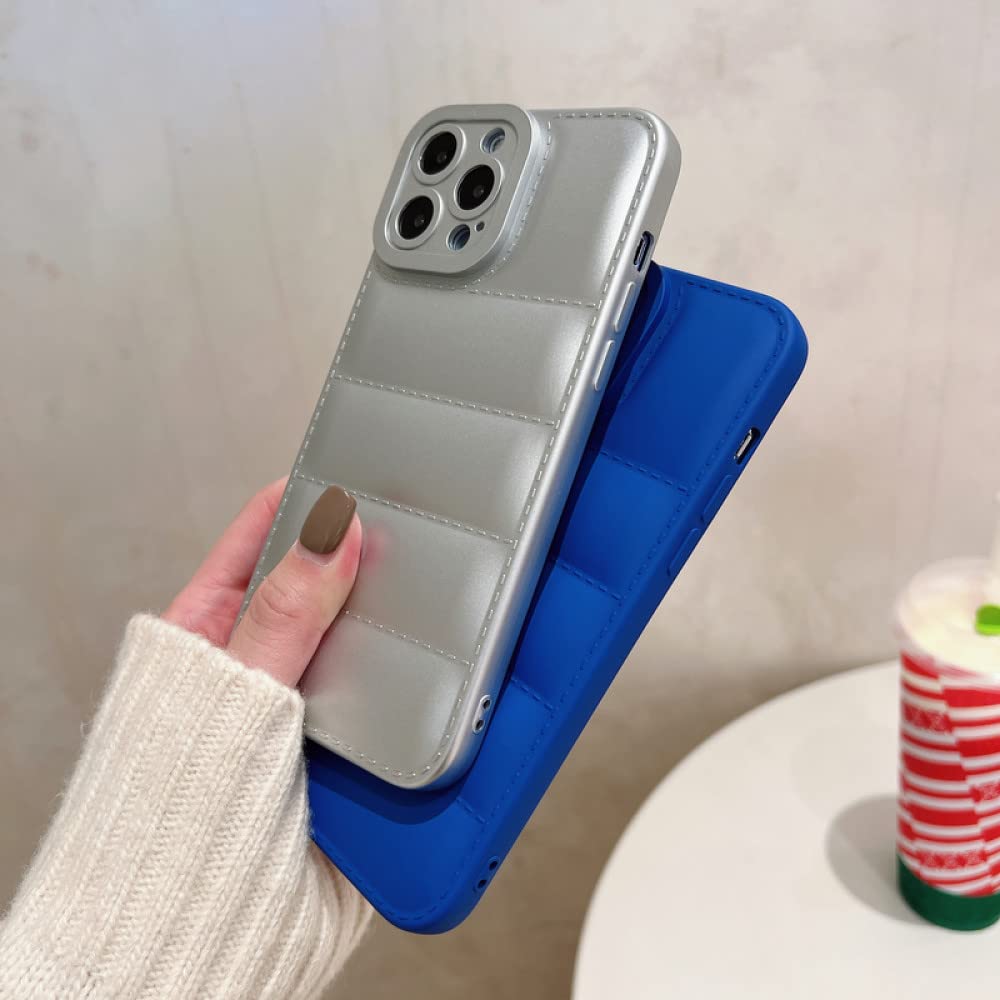 LIFEKA Luxus-Leder-Daunenjacke The Puffer Phone Case Für