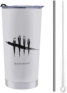 Dead by Daylight DBD Mug, Coffee Cup, Convenience Store Cup, Cold Insulation, Tumbler, Stainless Steel, Includes Lid, Port...