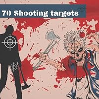 70 Shooting Targets: Zombie targets 8.5" x 8.5" | Silhouette black | firearms, airsoft, BB, rifles, pellet guns , archery | 1673706967 Book Cover