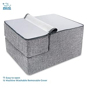   Best-Pet-Supplies-Foldable-Foam-Pet-Steps-for-Small-Dogs-and-Cats-Portable-Ramp-Stairs-for-Couch-Sofa-and-High-Bed-Climbing-Non-Slip-Balanced-Indoor-Step-Support-Paw-Safe-Ash-Gray-Linen3-Step