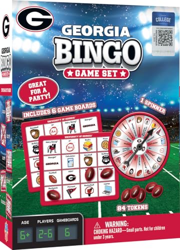 MasterPieces Officially Licensed NCAA Georgia Bulldogs Bingo Game
