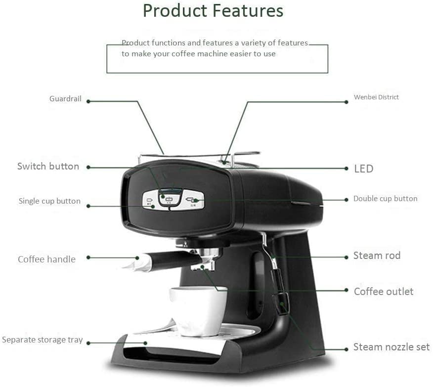 Cafetera de Expreso Automática con Vapor y Capacidad 1.2 L miniatura 4