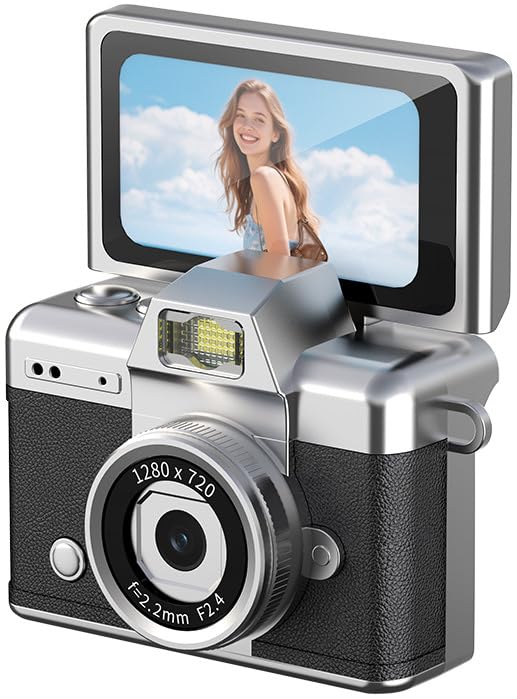 Mini Keychain Camera with Flip Screen Series,1080P HD Multiple Shooting Recording Modes, Portable Digital Camera with 16GB SD Card for Travel, Party. Ideal Pendant Gift-picture-28