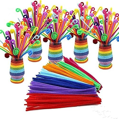 Pipe Cleaners,6 Mm X 12 Inch 10 Colors Chenille Stems,Suitable For Arts,Craft Projects Or Decorations #TOP13
