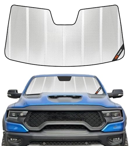 Pigenius Windshield Sunshade for Ram 1500 2019-2024 with 5 Inch Wide Sensor, Front Window Sun Shade...