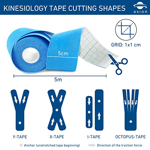 Kinesiology Tapes 6-Roll Mixed Set | Waterproof • Skin-Friendly • Elastic • Self-Adhesive Fitness Bandage | Physio Tape Ideal for Sports & Everyday Use - axion - Image 5