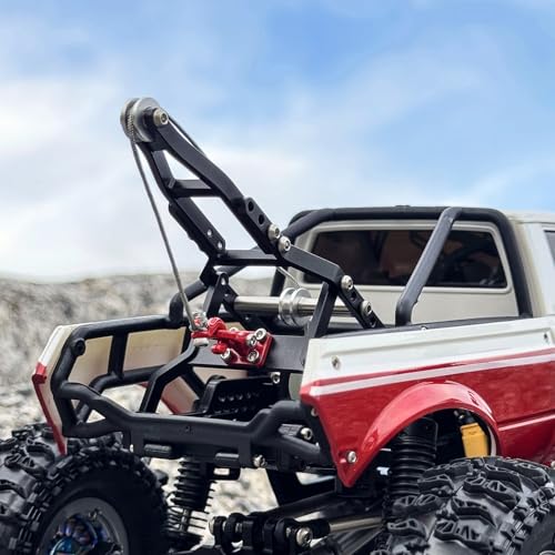 Image of INJORA INJS2065-360 Waterproof 7KG Winch Servo & Tow Truck Crane Kit for 1 /18 TRX4M(Black)