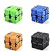 Cubo Infinito Fidget, ZoneYan Giocattolo Cubo Infinito, Set di Giocattoli Fidget, Fidget Cube 3D Puzzle, Cubo Infinito Colorato, Giocattolo Cubo Antistress, Giocattoli Sensoriali di Fidget (4 Pezzi)