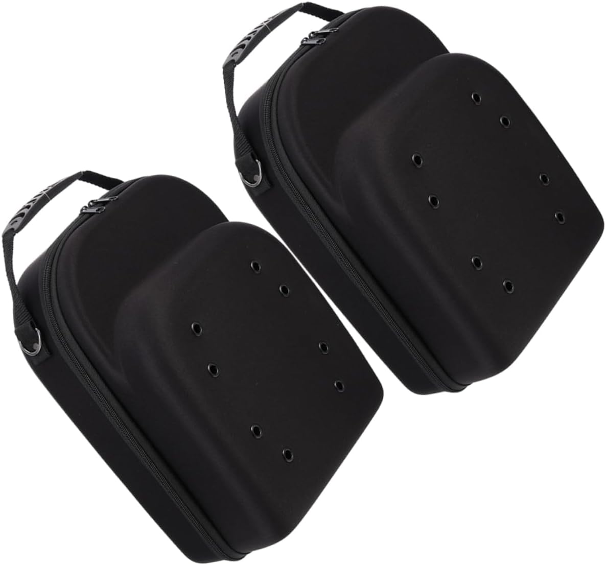 2pcs Baseball Hat Travel Case Compact Eva Carrier for Easy Organization Smooth Zipper Design for Convenient Access Hat Storage for Travelers