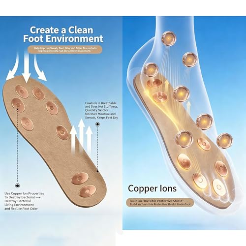 Plantillas de cuero con cobre Sopan, talla 41-42 miniatura 3