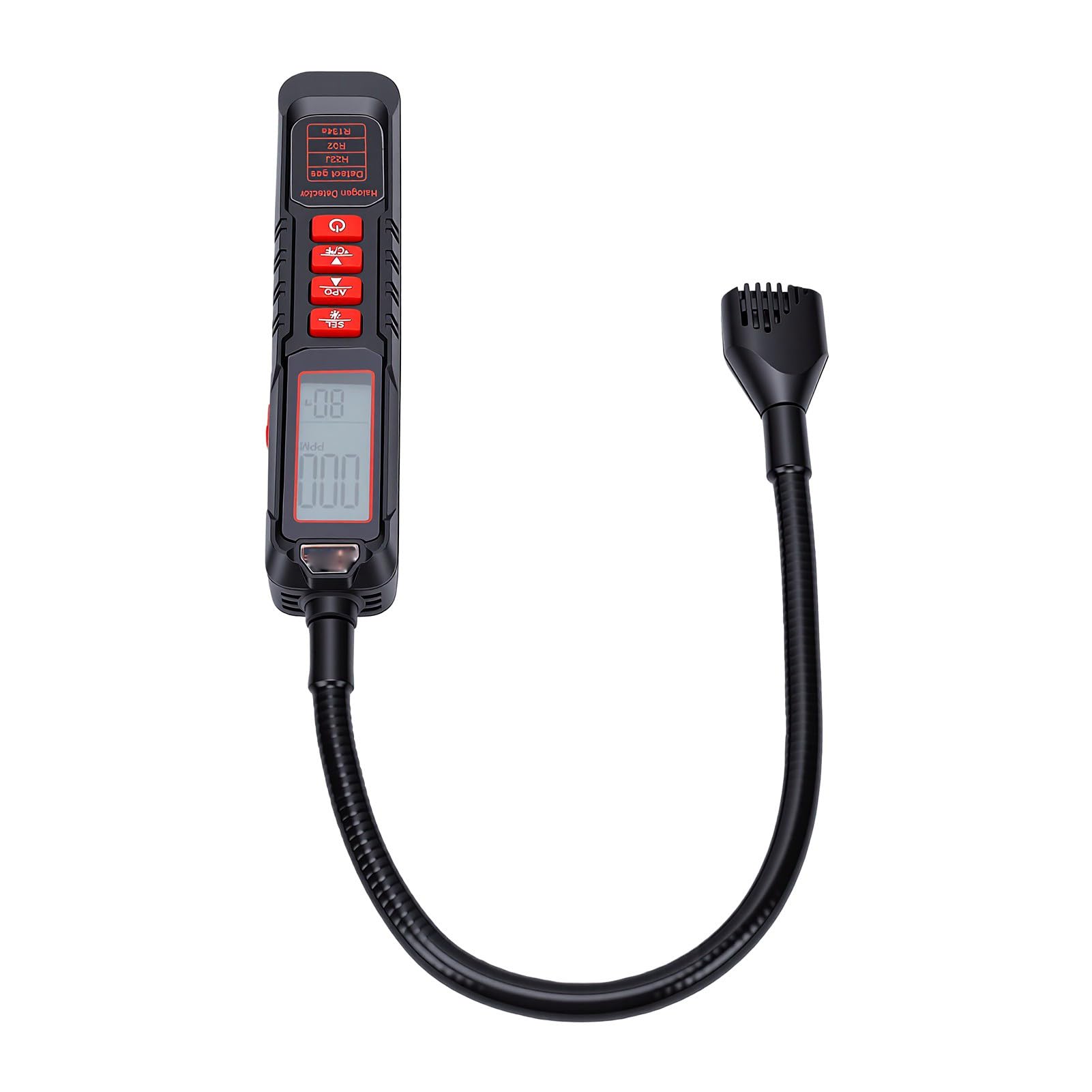 Generic Detector de Fugas de Gas de Alta Sensibilidad con Alarma Ajustable para Monitoreo Confiable de Refrigerante en Ambientes Difíciles, Incluye Baterías, Fácil de Usar