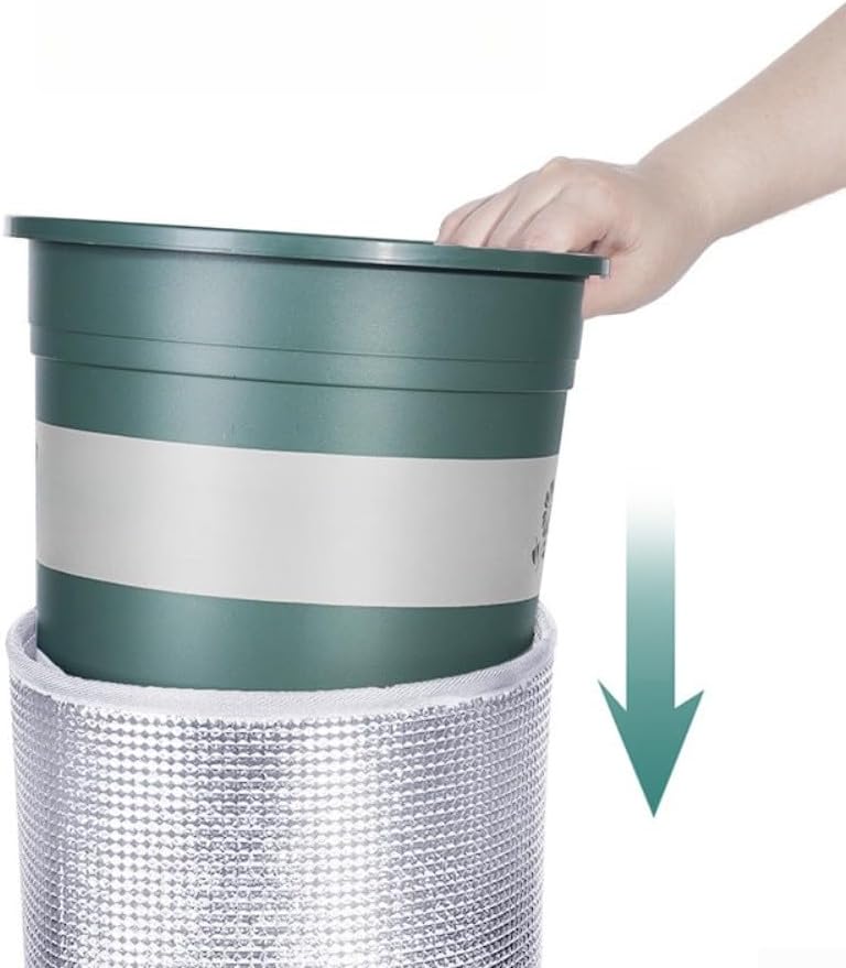 Plant Pot Covers for Winter Freeze Protection - Double Layer Insulation Film,Thermal Pot Covers for Winter Outdoor Fruit Trees Potted Plants Shrubs(32 * 115cm)