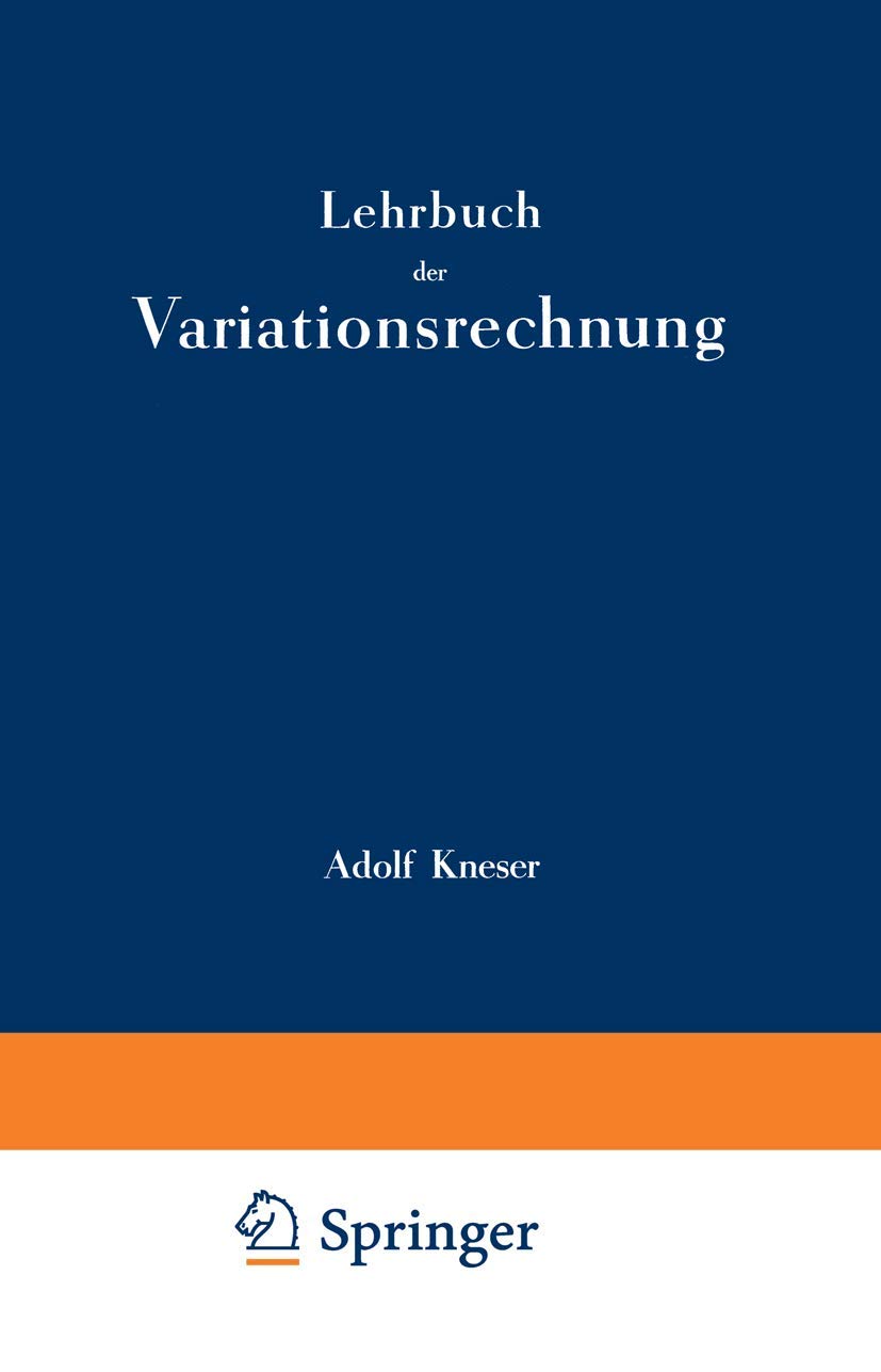 Lehrbuch der Variationsrechnung (German Edition)