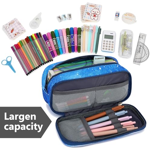 Image of Mountain guest Pencil Cases for kids, Large Capacity Pencil Pouch, Office College School Marker Organizer Case pen for Men Women Adult Teens