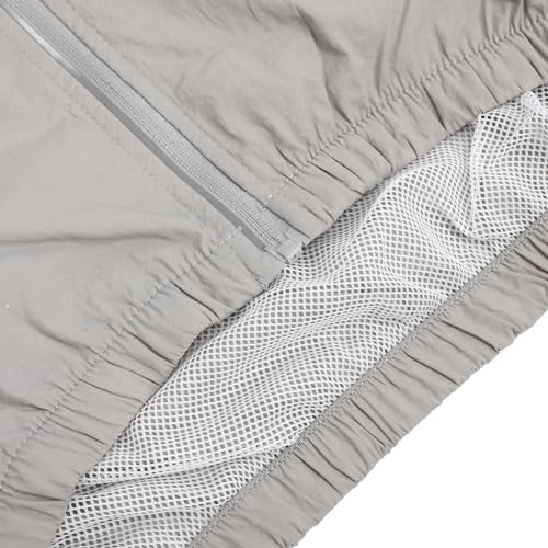 Air Conditioned Workwear, Powerful Fan, 3 Adjustable Speeds, for Men, Ultra Thin Fabric, Gray, USB Powered, Outdoor Activities, Sunscreen, Cooling Fan Jacket (XL)4