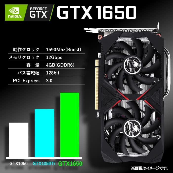 Amazon.co.jp: PASOUL 煌 GBK-1650-i3 ゲーミングPC デスクトップ 