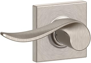 Schlage F10 SAC 619 COL Collins Trim Sacramento Hall and Closet Lever, Satin Nickel