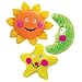 Zanies Smiling Sun Dog Toys, Orange Sun, 8