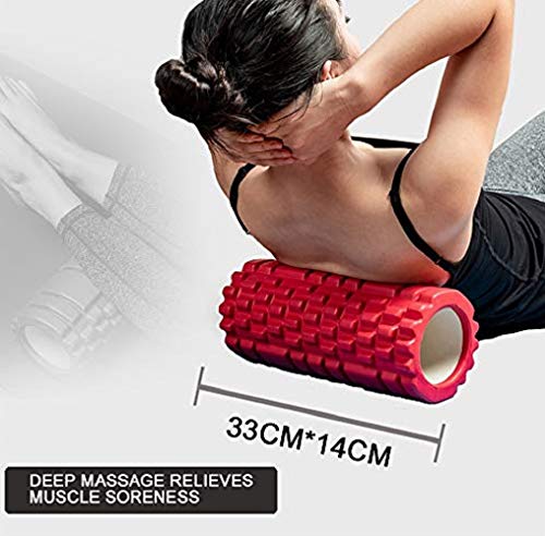 Image of Bodylastics 33cms Foam Roller for Deep Tissue Massage, Relief from Sore Muscles Pain, Pre & Post Exercise Fitness Workout Sessions