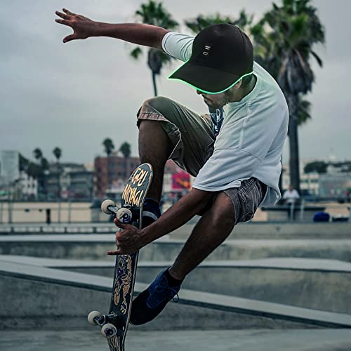 Safebao Led Hat Light Up Baseball Cap With 11 Flashing Modes Glow Rave Party Hat For Festival Hip-Hop Club (Black) #TOP3