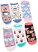 K. Bell Socks Women's 6 Pair Pack Fun Food and Beverage Novelty Low Cut No Show, Rise and Grind Ankle Socks Six (Multi-Colored), 4 – 10 Medium