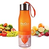 amazon botella exprimidor Beneficios para la salud: Cuando preparas esta bebida, los nutrientes de la fruta se filtran en el agua. Esta bebida llena de sabor es rica en vitaminas, minerales, fitonutrientes y antioxidantes. Se trata de una alternativa mucho más saludable al "agua vitaminada" de bebidas energéticas, refrescos y agua que se vende en los supermercados y grandes superficies.