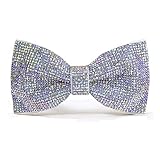 Rainbow rhinestones pre-tied bow tie| rainbow AB color bow tie| colorful bow tie| CK Bow Tie (Rainbow AB Bow Tie)