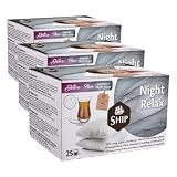 Ship - Infusión de Night Relax - Caja de 25 Unidades - Favorece un Sueño más Placentero, Efecto Relajante y Ayuda a Reducir el Estrés - Infusiones y Tés (Paquete de 3)