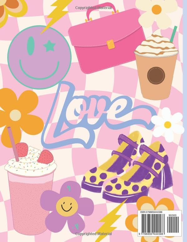 Preppy Coloring Book: Cute Aesthetic Stuff & Trendy Things to Color for Teens & Young Adults Wall Art College Dorm image 3
