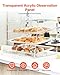 VEVOR Pastry Display Case, 4mm Detachable Tray, Transparent Sturdy Versatile Bakery Display Case with Side Edge Fixing Structure, Bakery Display Case with Magnetic Rear Door, Fit for Shops & Stores