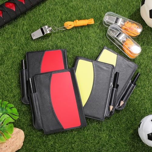 Kit de árbitro Kisangel con pito metálico y tarjetas rojo y amarillo miniatura 4