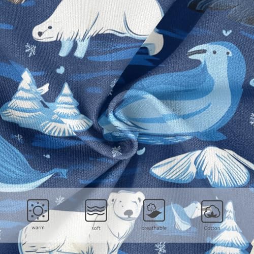 Wusikd Animals Girls' Underwear Cotton Blue Girls Briefs Soft Toddler Underwear 2T3