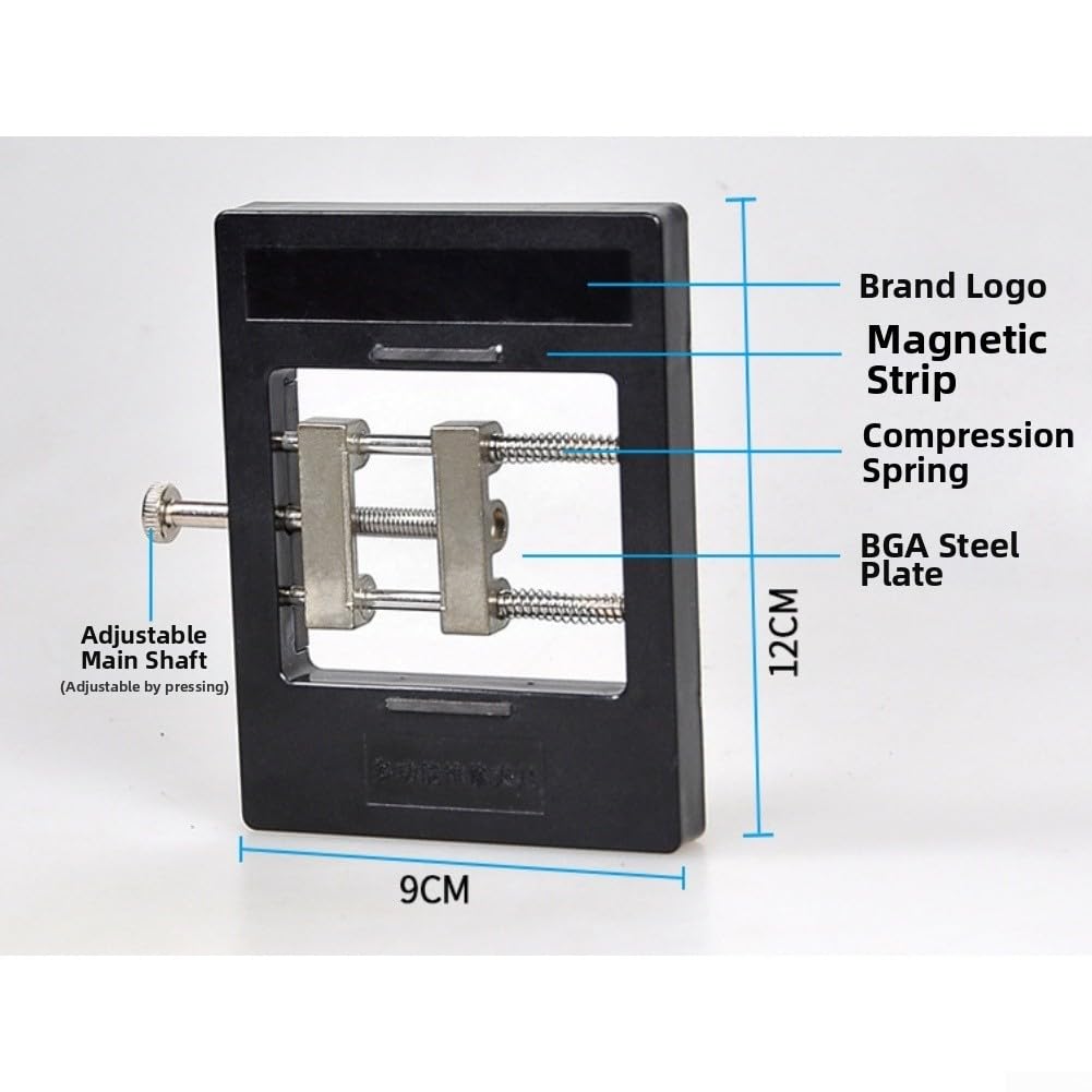 Soporte ajustable para pistola de calor, plegable 360°, base de abrazadera acero inoxidable