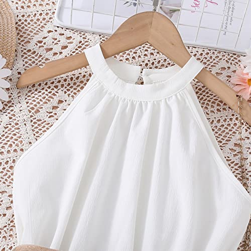 Toddler Girls Dress Cotton Linen Ruffle Sleeveless Kids Casual Party Dresses Summer Beach Sundress Clothes2