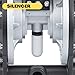 TDS DYI SHENG Air-Operated Double Diaphragm Pump 3/4 Inch Aluminum, Teflon Diaphragm, 22.45GPM, for Industrial Use, Acid/Akali, Diesel, Grease, Kerosene & Oil, water transfer pump, transfer pump