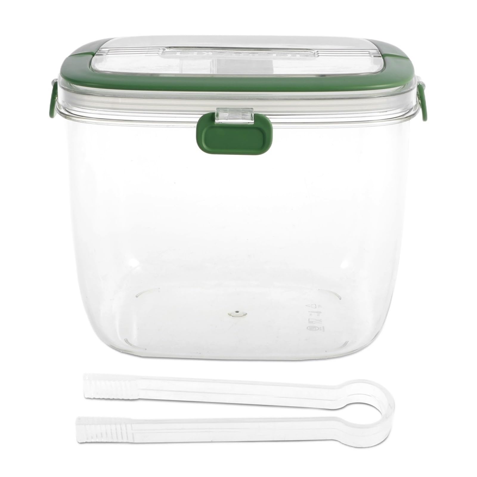 Genérico Cubo de Hielo con Tapa y Pinza, Recipiente Sellado asa, Cubo 5L, Almacenamiento portátil Fruta Vino