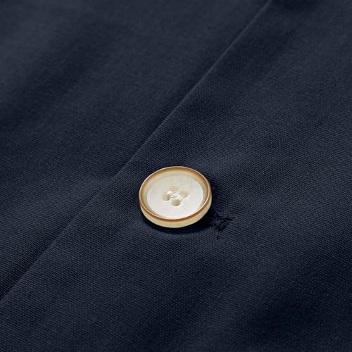 Mens Casual Blazers Cotton Line Buttons Sport Coats with Pockets Plus Size Lapel Long Sleeve Jackets Travel Walking4