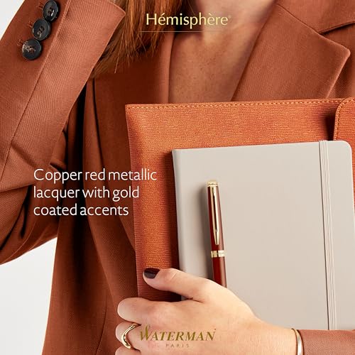 Waterman Hémisphère Ballpoint Pen, Metallic Copper - Image 2