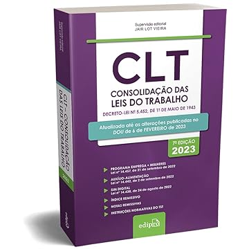Capa do livro CLT – Consolidação das Leis do Trabalho 2023: Míni