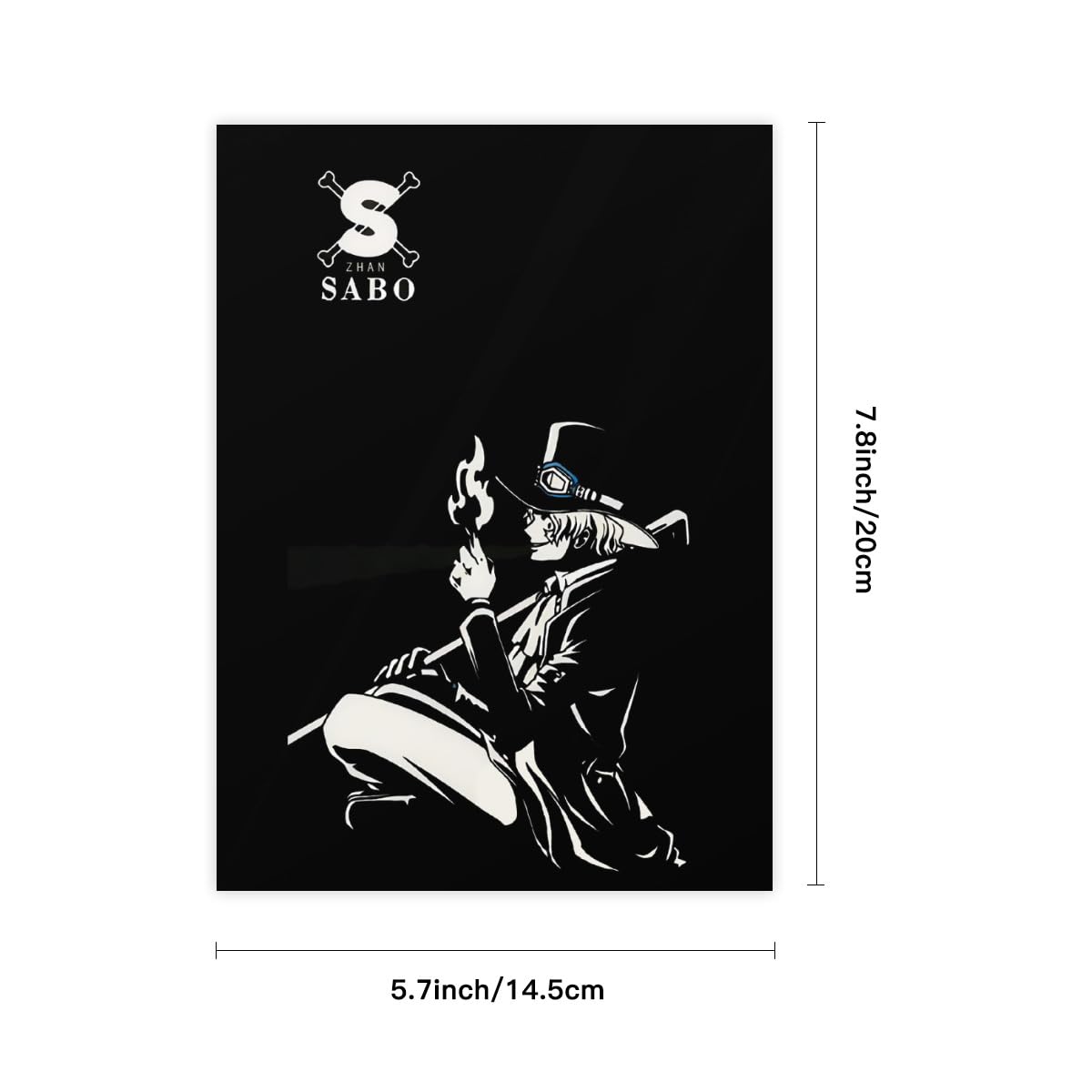 Amazon.co.jp: ワンピース サボ ONE PIECE クリスタルステッカー