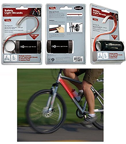 Safety Strobe Ultra Bright Red LED Flash Light Strands (Set of 2)