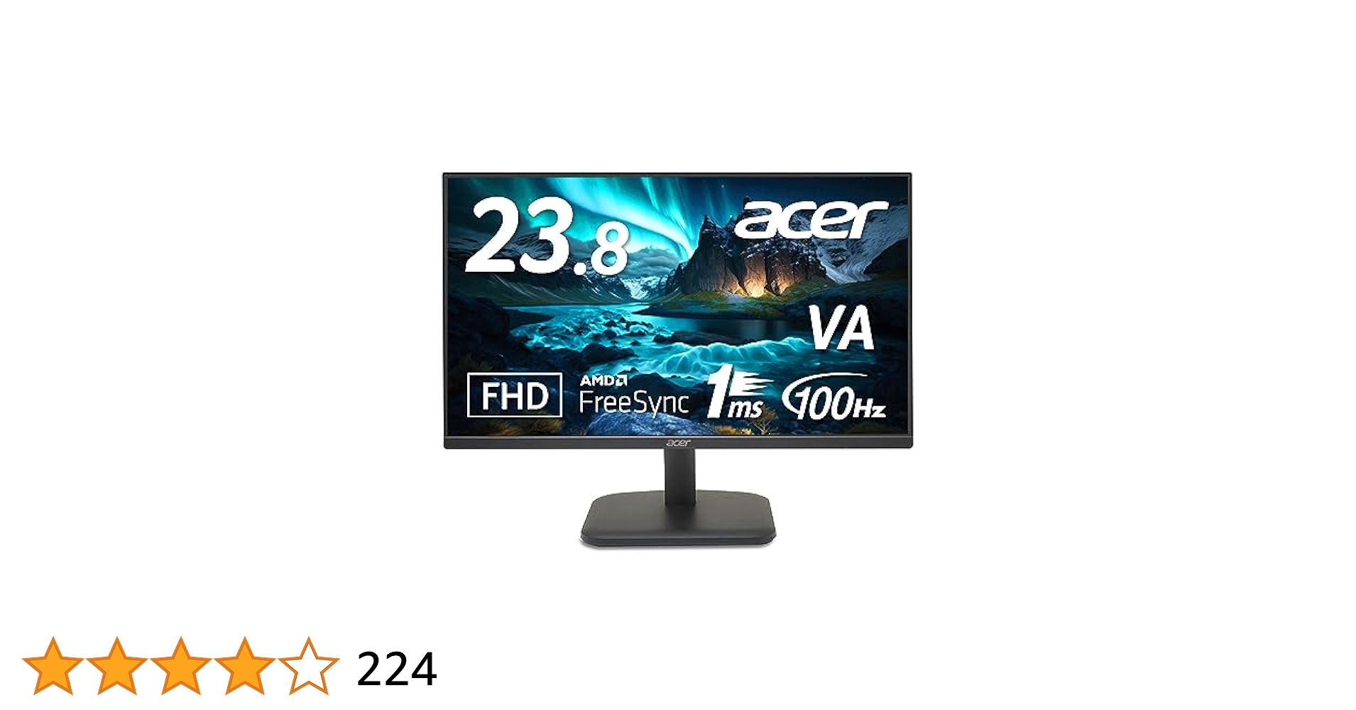 acer モニター　EK241YHbi  23.8インチ　VAパネル　フルHD Amazon.co.jp: Acer モニター 23.8インチ フルHD 非光沢 120Hz