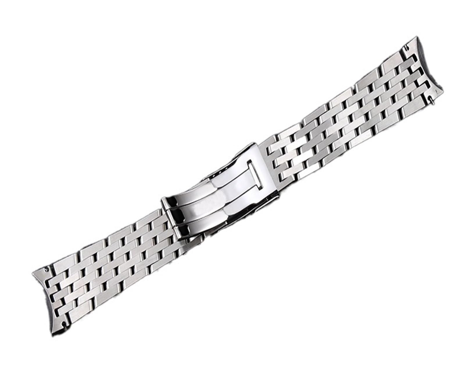HMFANG Acier Inoxydable Massif 316L Lumière Vive Bracelet De Montre Argent 22mm 24mm Bracelet Montres Compatible Avec Breitling