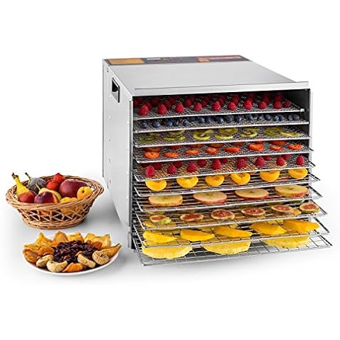 Klarstein Fruit Jerky 10 Dehydrator with 10 Tiers Cover